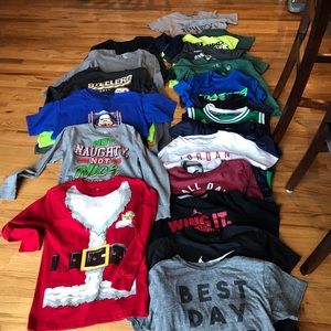 Boys 12-14 lot Nike, Jordan, Life is good